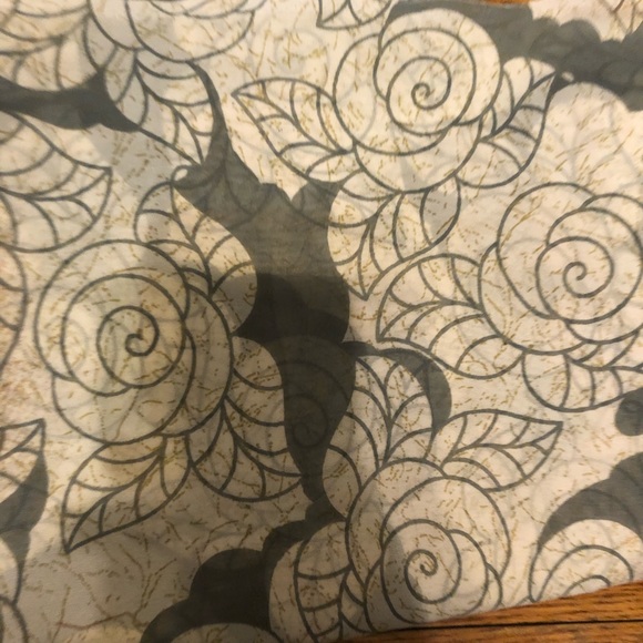 Saree Grey white and red - Picture 3 of 4